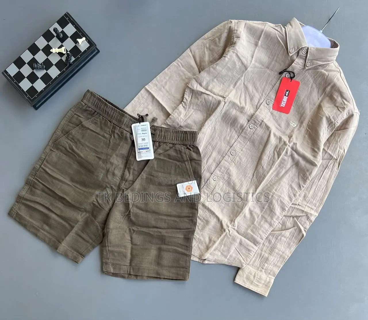 Linen 2 Piece Men Outfit