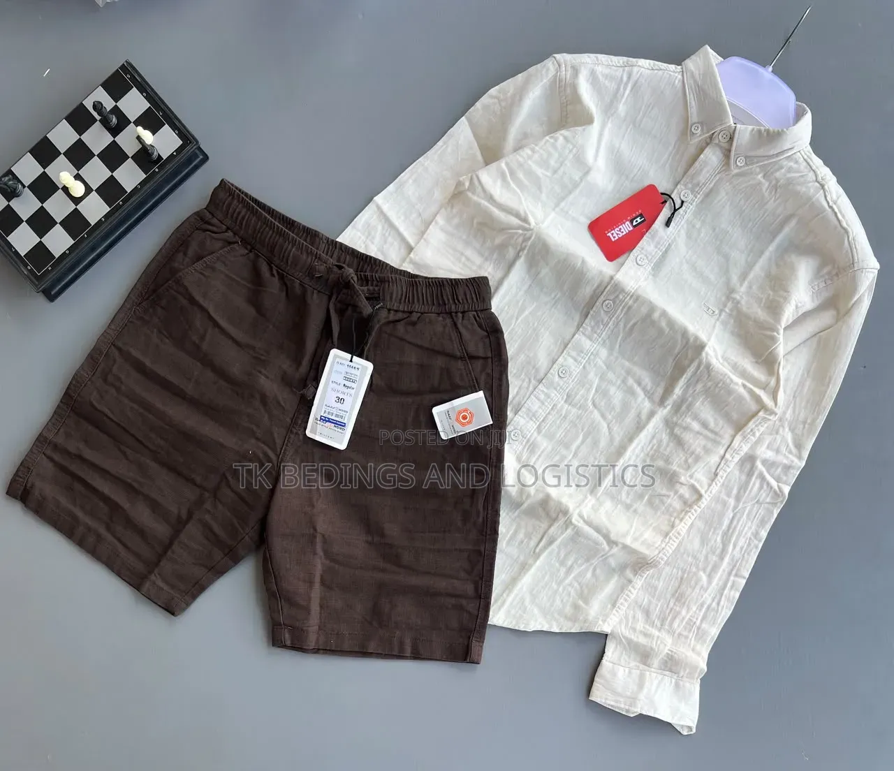 Linen 2 Piece Men Outfit