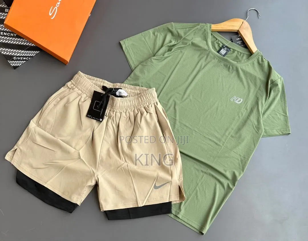 Standard Athletic Shirt/Short Set Gym Style Outfit