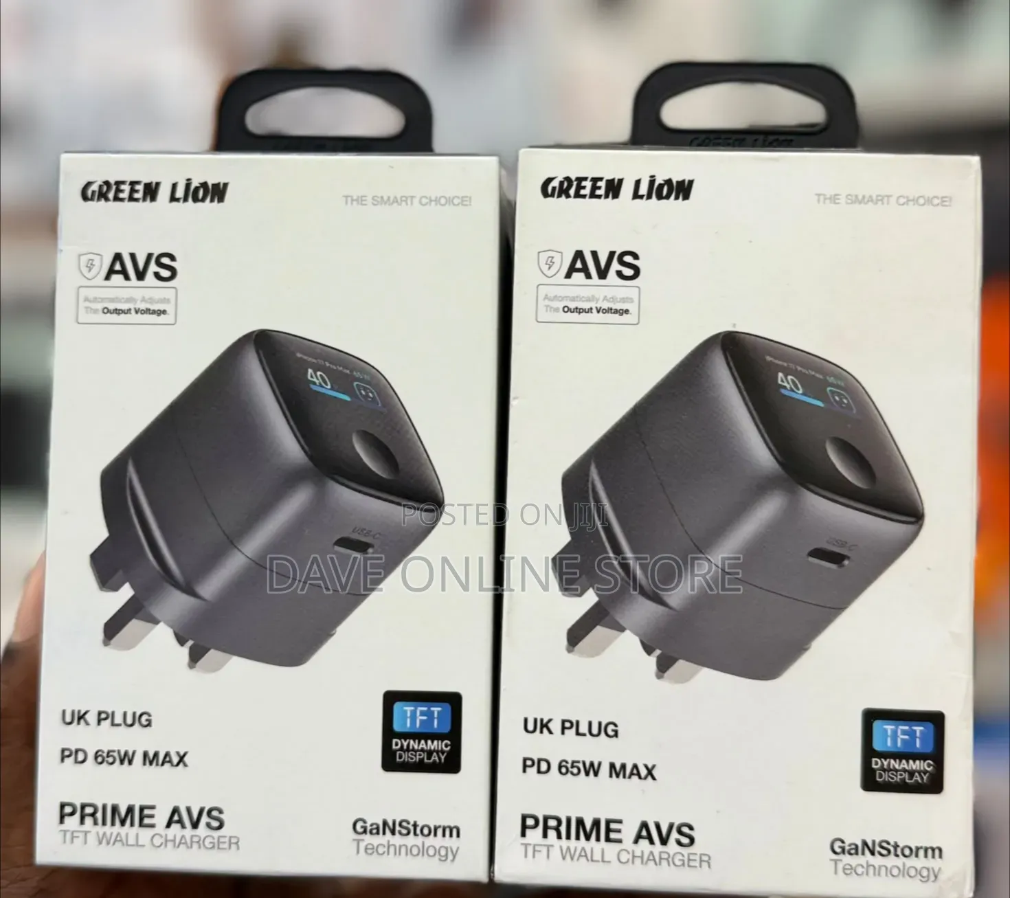Green Lion Prime AVS TFT Wall Charger 65W