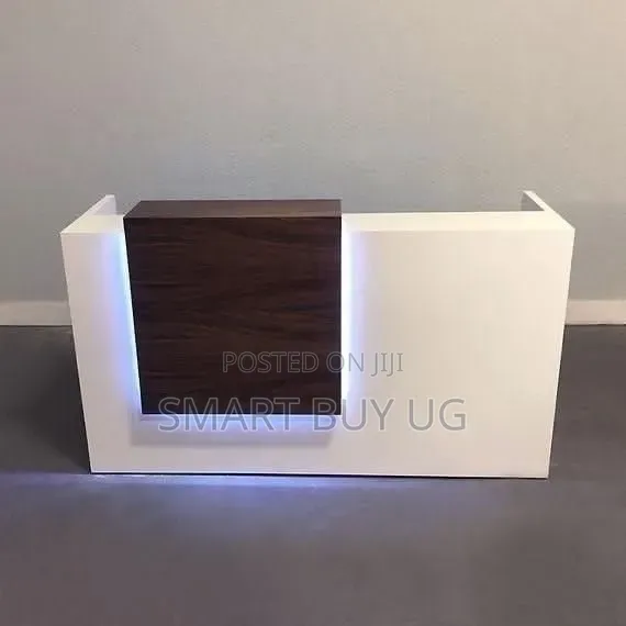 White Receptiondesk 1.4m Executive Reception Counter With Drawers