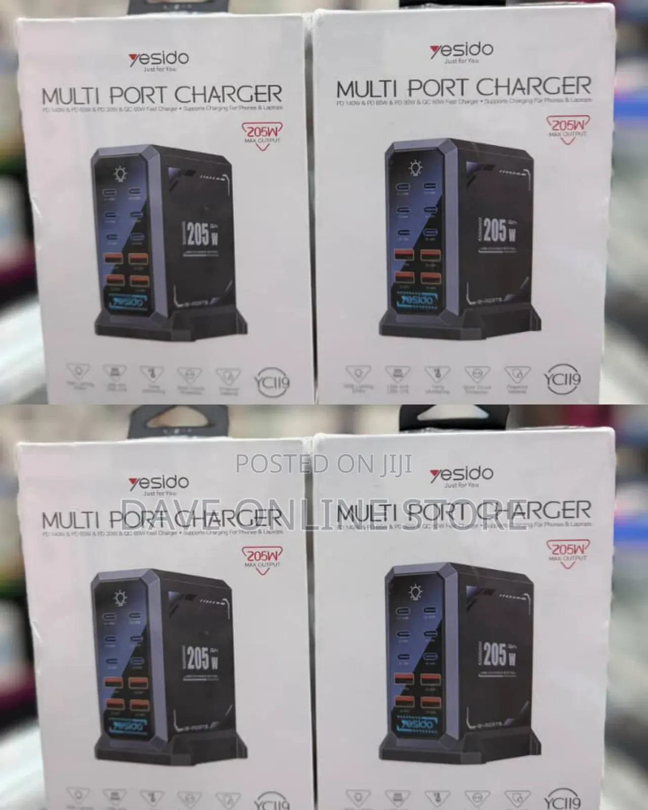 Yesido Yc119 205w Multi-Port Charger