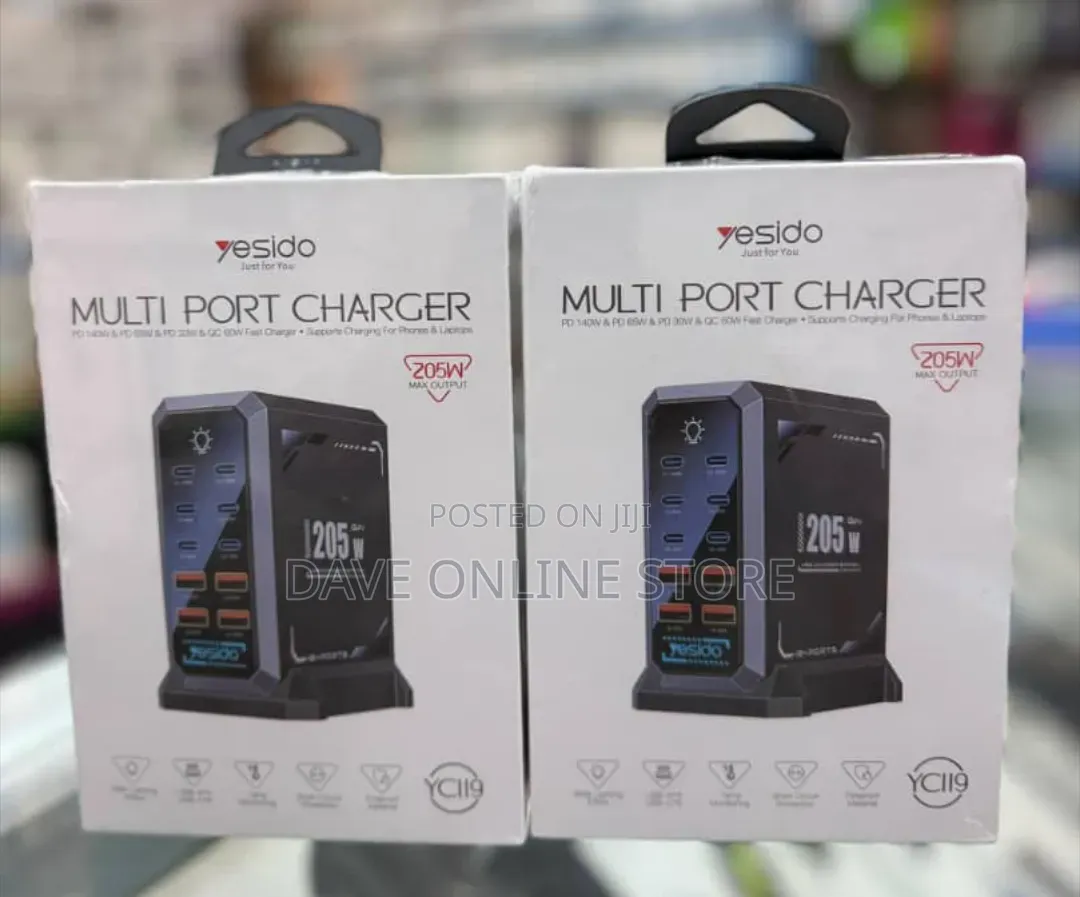 Yesido Yc119 205w Multi-Port Charger