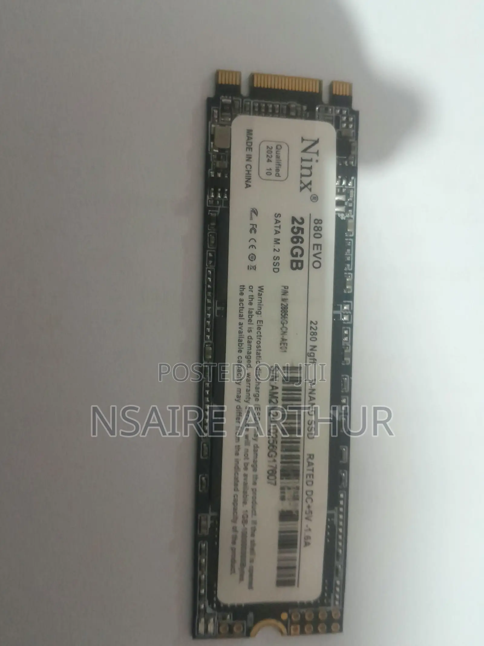 Ninx 880 EVO 256GB M.2 SATA SSD (2280) – Fair Condition