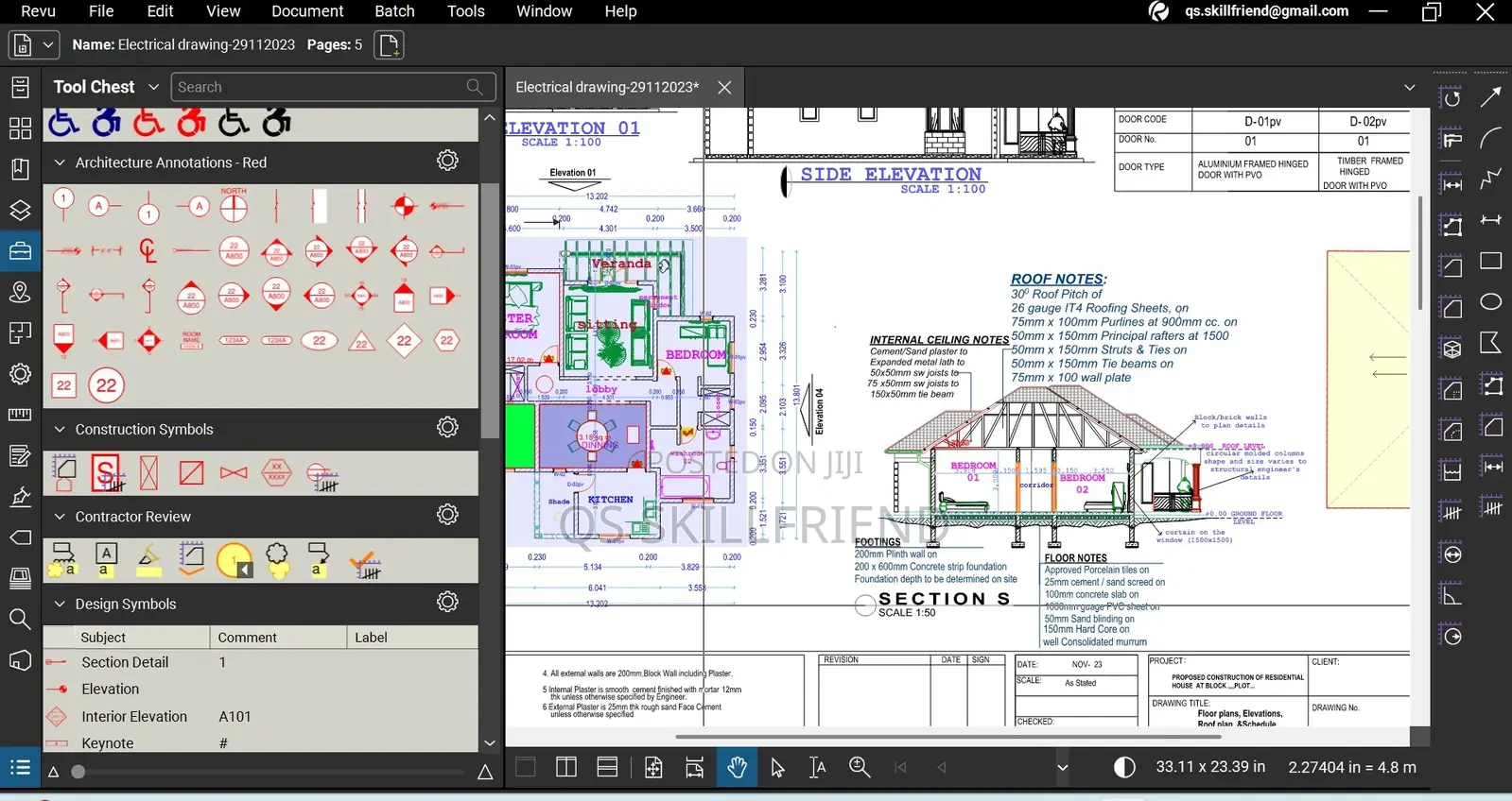 Planswift, Bluebeam, & Costx Takeoff Classes & Templates