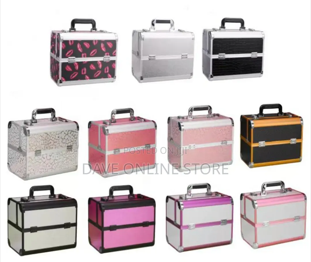 Professional Aluminum Makeup Train Case