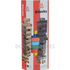 54 PCS Numbered Blocks Game for Girls Boys Kids & Adults