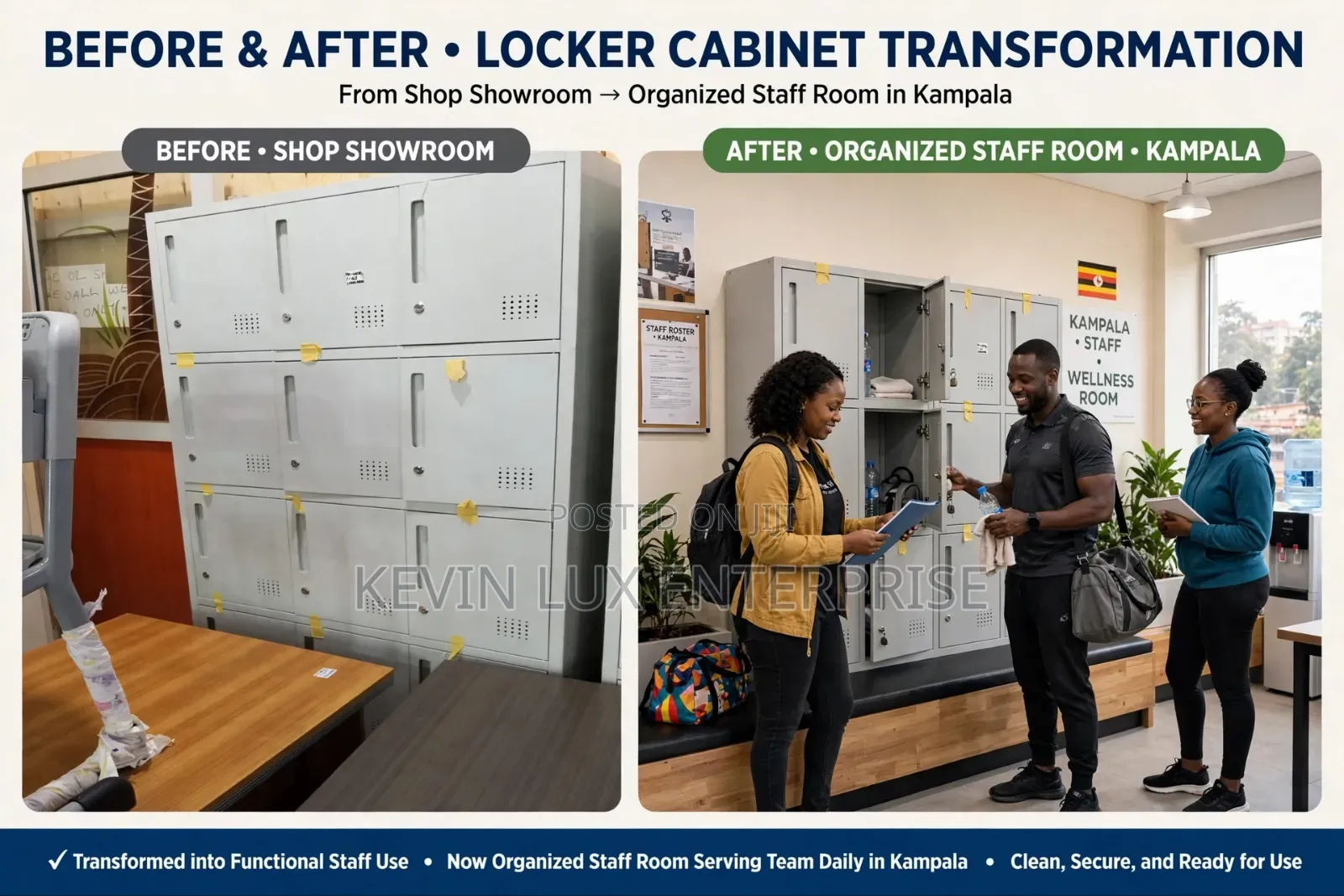 12 Door Metallic Lockers