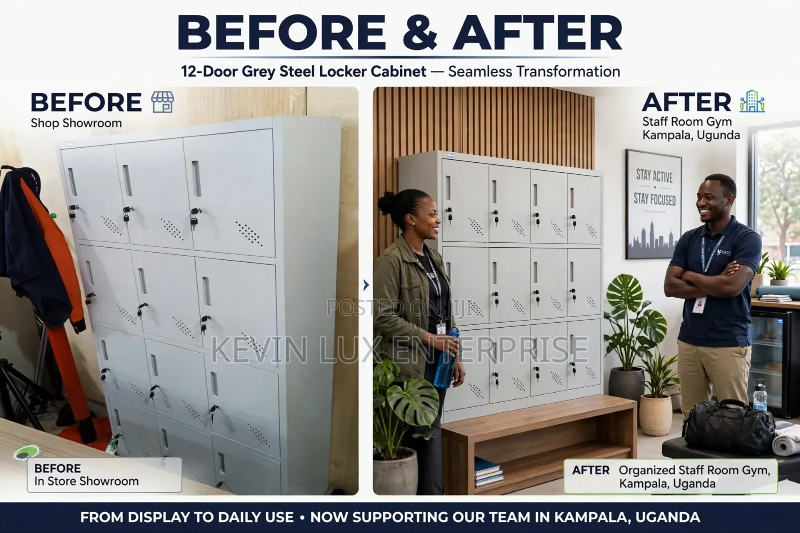 15 Door Metallic Locker