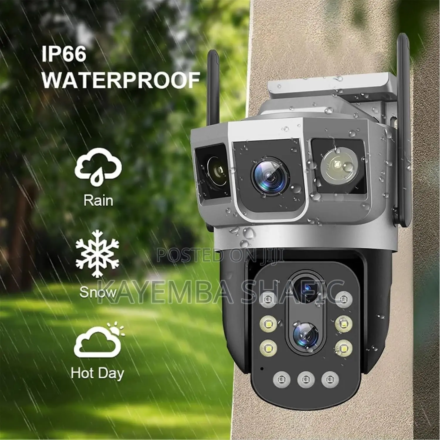 V380 Smart Net Dual-Lens Outdoor PTZ WiFi Security CCTV Camera