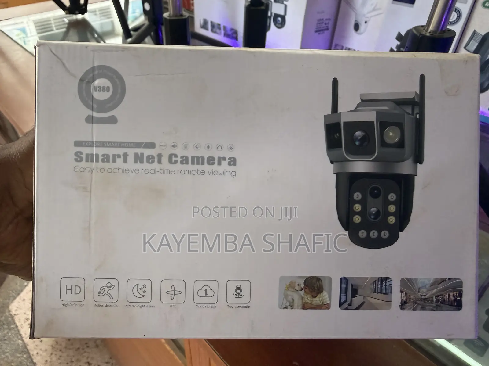 V380 Smart Net Dual-Lens Outdoor PTZ WiFi Security CCTV Camera