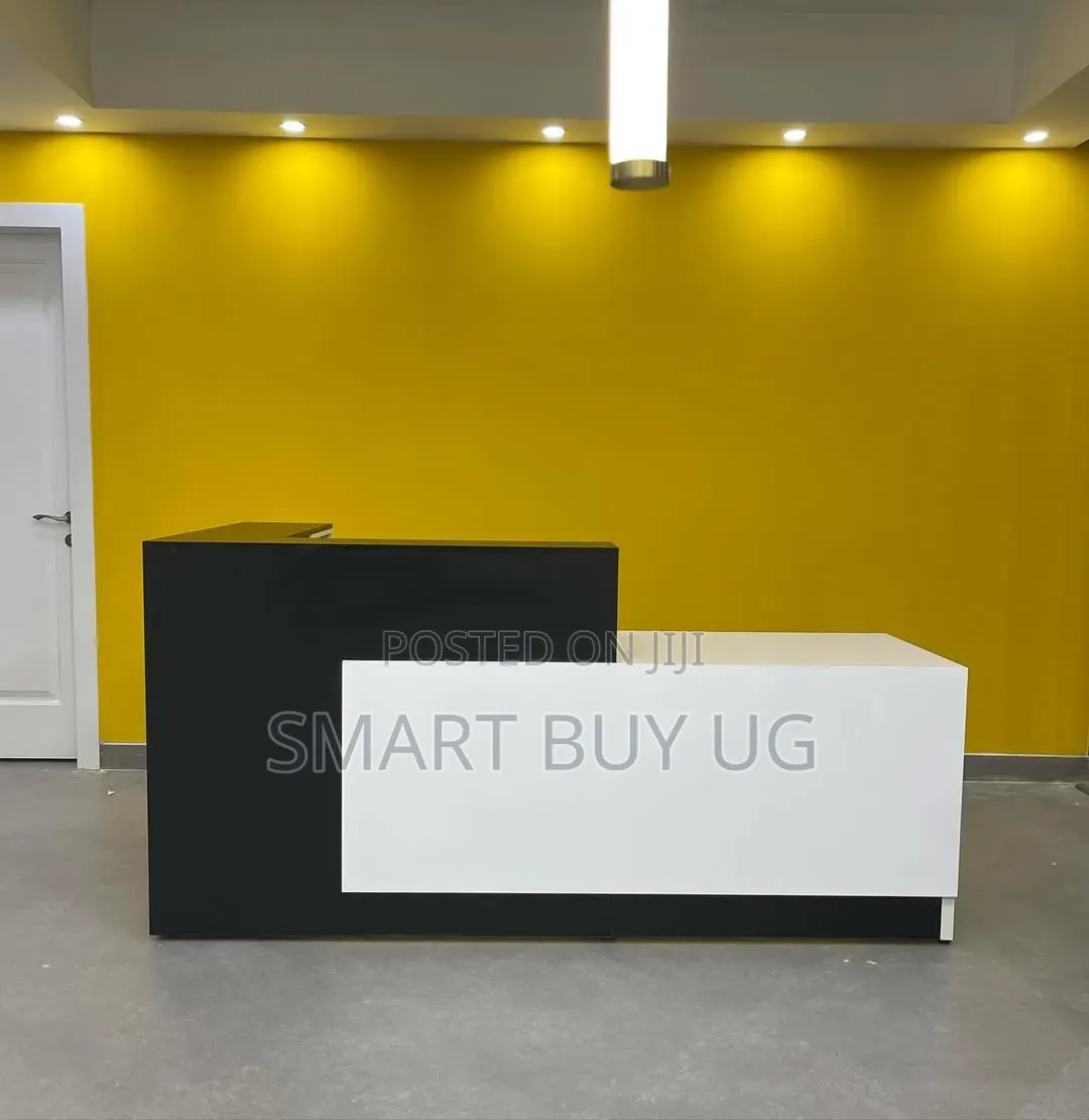 White Receptiondesk 1.8m With Drawers Reception Counter Executive