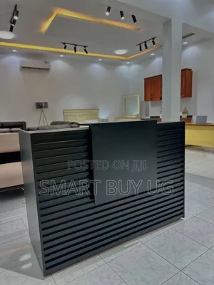 Reception Desk Reception Desks Counter Desk in Furniture 140cm Black