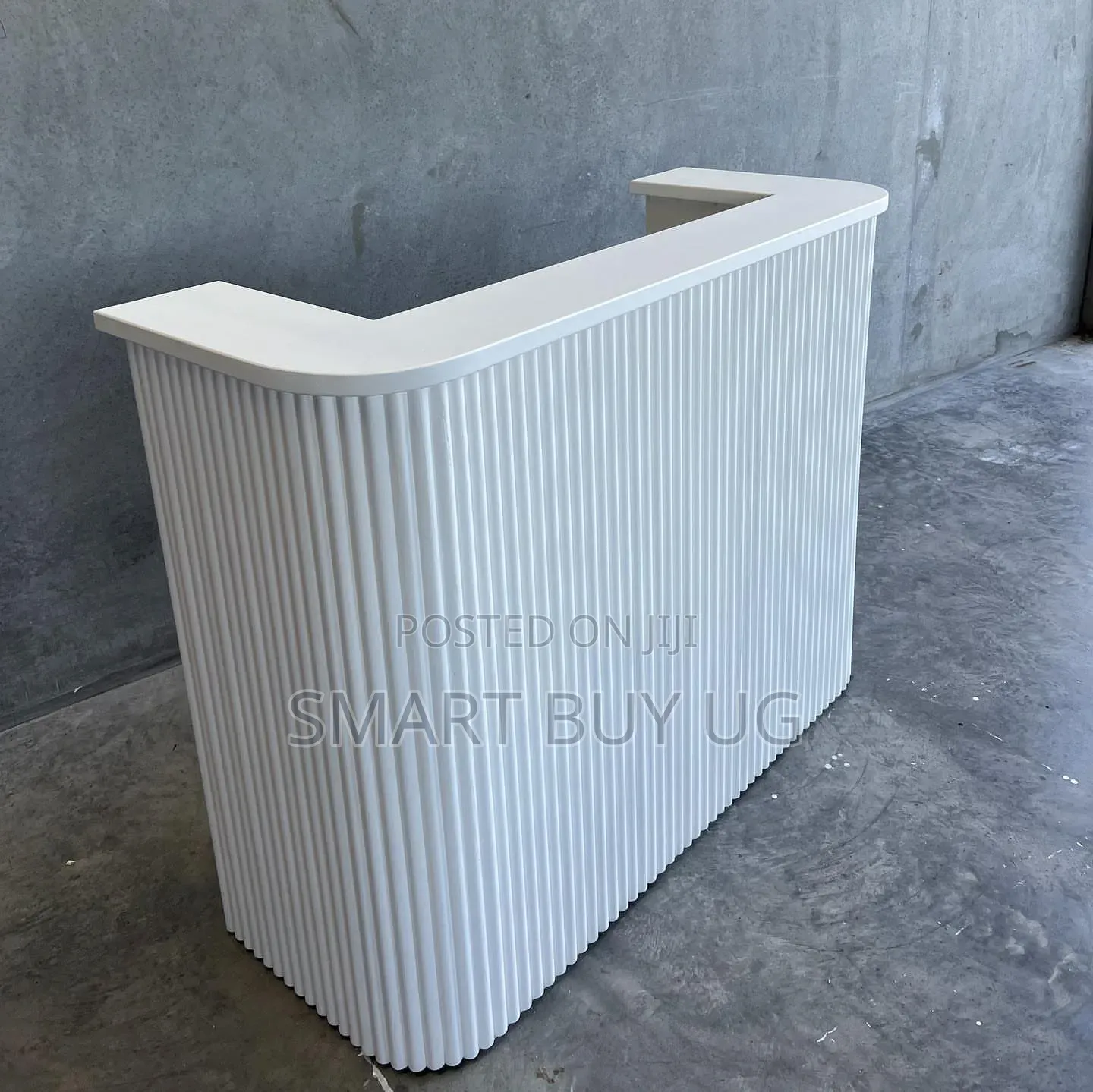 White Receptiondesk 1.2m Modern Reception Counter Modern White