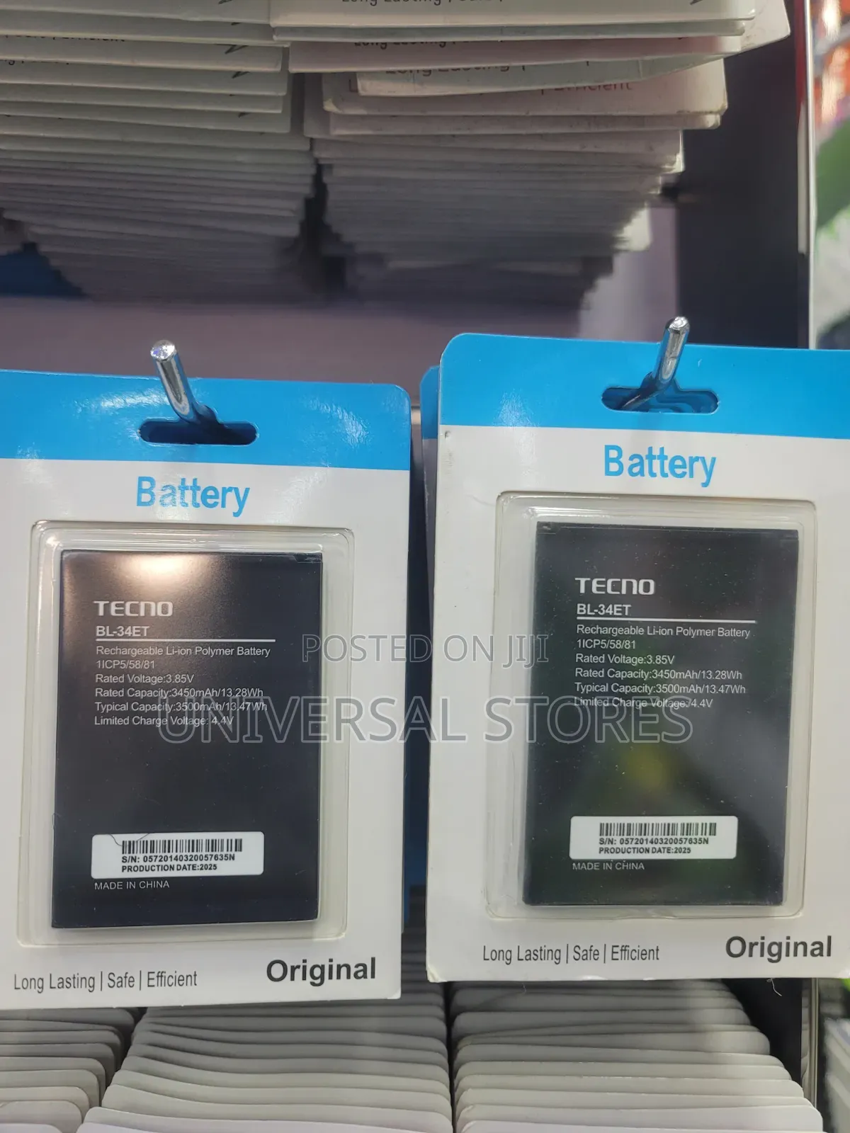 Tecno BL-34ET Rechargeable Li-Ion Polymer Mobile Phone Battery