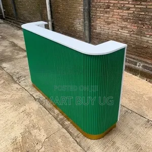 White Receptiondesk 1.6meters Executive Reception Counter L Shape