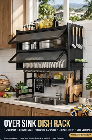 Over Sink Dish Rack Double