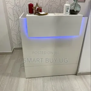 White Receptiondesk 1.2m With Drawers Reception Counter Modern White