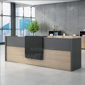 White Receptiondesk 2m Wooden Reception Counter Executive Walnut
