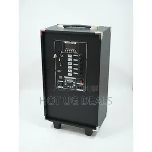 Public Address Speaker With Wireless Mic & Stand – Bluetooth, USB, FM