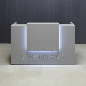 Gray Receptiondesk 1.2m Executive Reception Counter Modern Gray