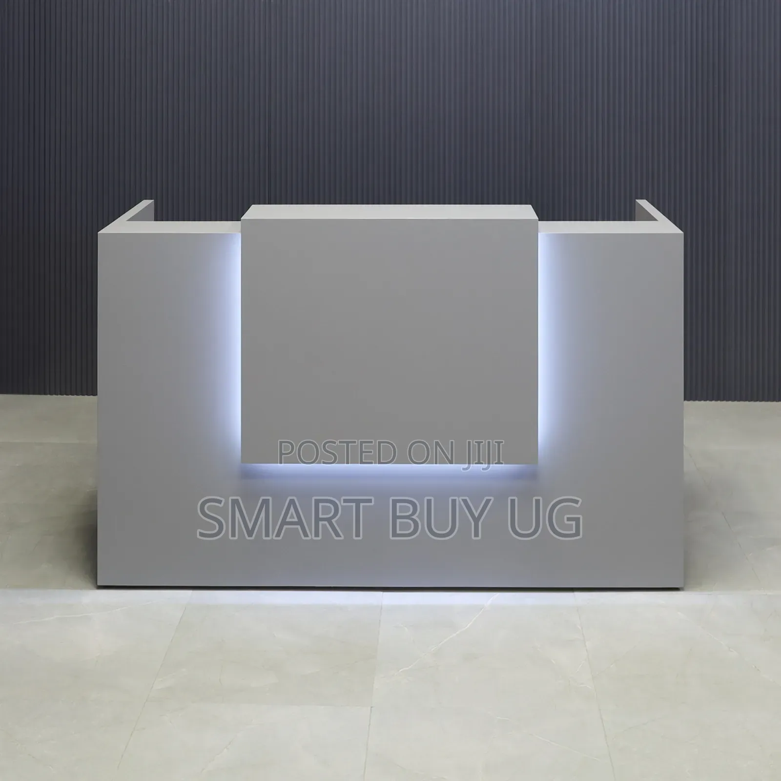 Gray Receptiondesk 1.2m Executive Reception Counter Modern Gray