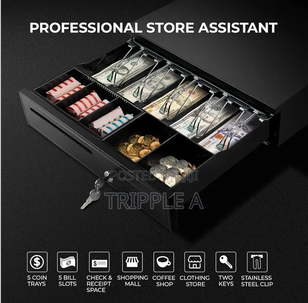 Black Cash Register Drawer