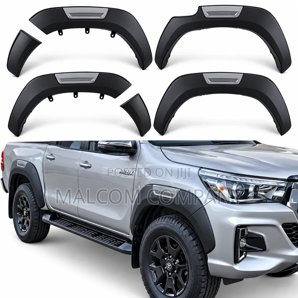 Toyota Hilux Revo Wheel Arch Mouldings / Fender Flares – 4-Piece Set