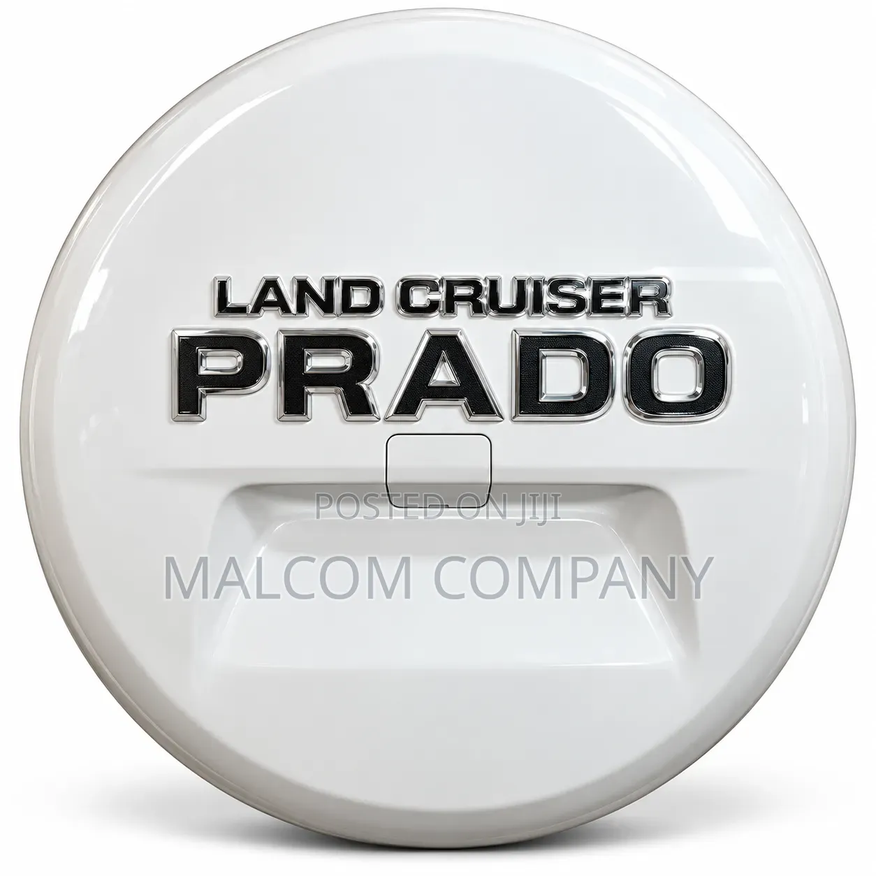 Toyota Land Cruiser Prado Spare Wheel Cover – White Hard Shell Uganda
