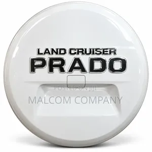 Toyota Land Cruiser Prado Spare Wheel Cover – White Hard Shell Uganda