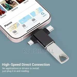 3-in-1 USB OTG (On-the-Go) Adapter Hub