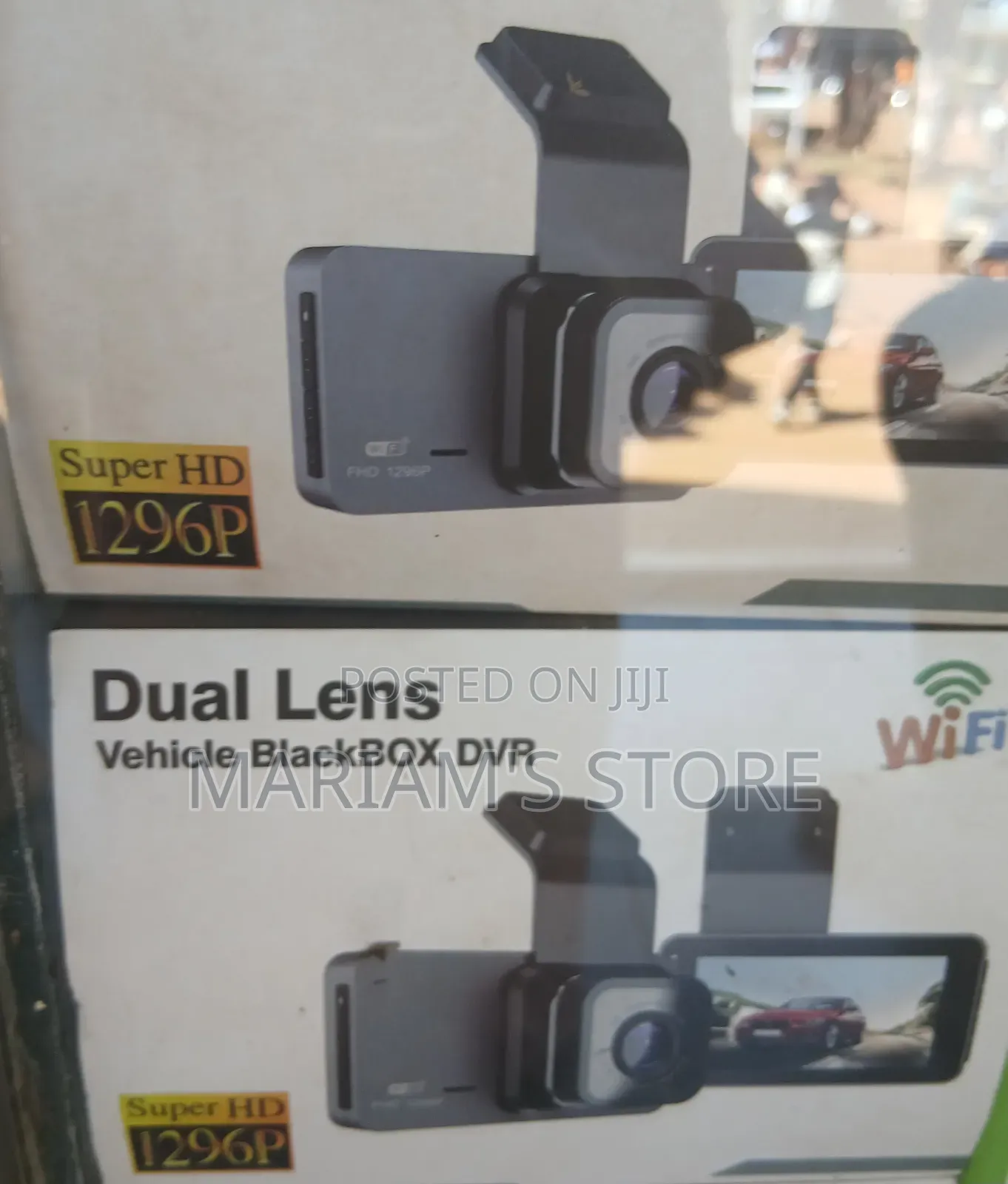 Dual Lens Vehicle Blackbox DVR Dash Camera With Super HD 1296p