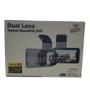 Dual Lens Vehicle Blackbox DVR Dash Camera With Super HD 1296p