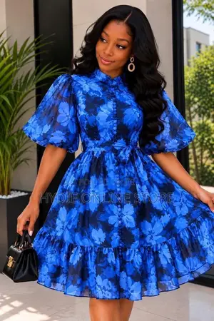 Classic Multi Short Round Dress