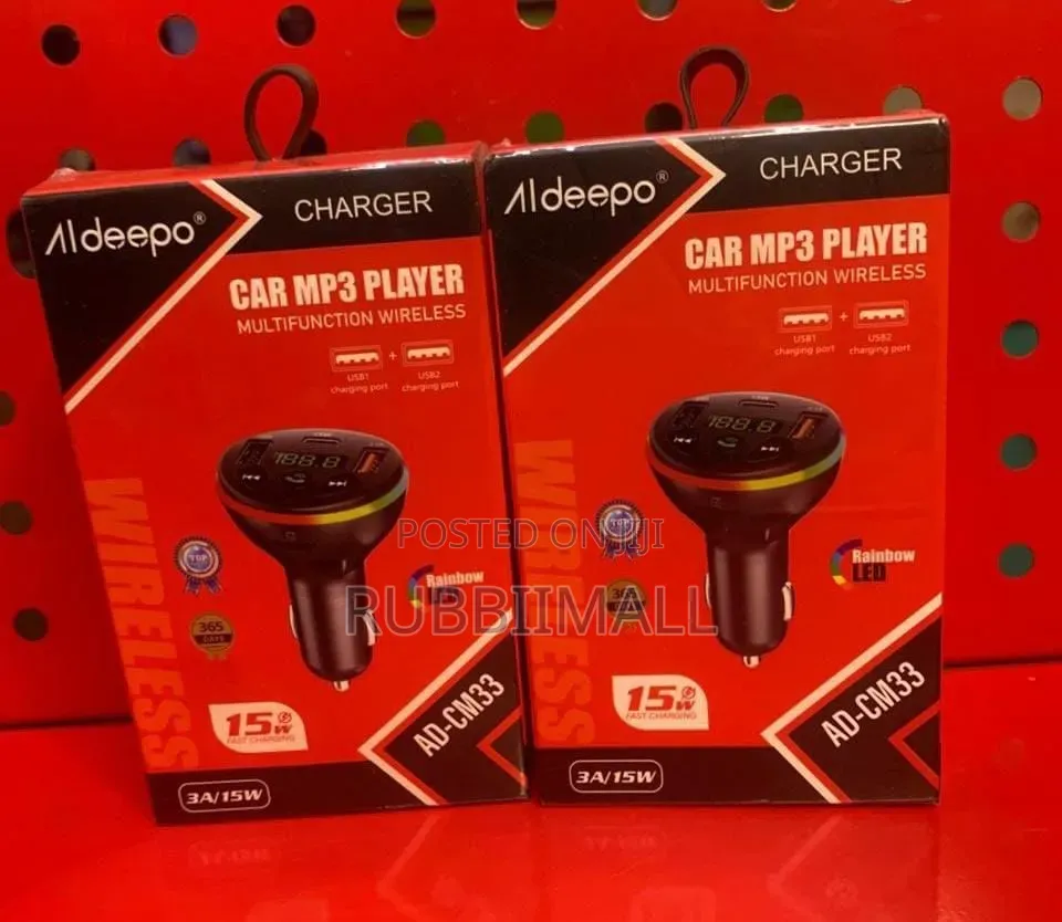 Aldeepo AD-CM33 Multifunction Wireless Car MP3 Player & Car Charger.