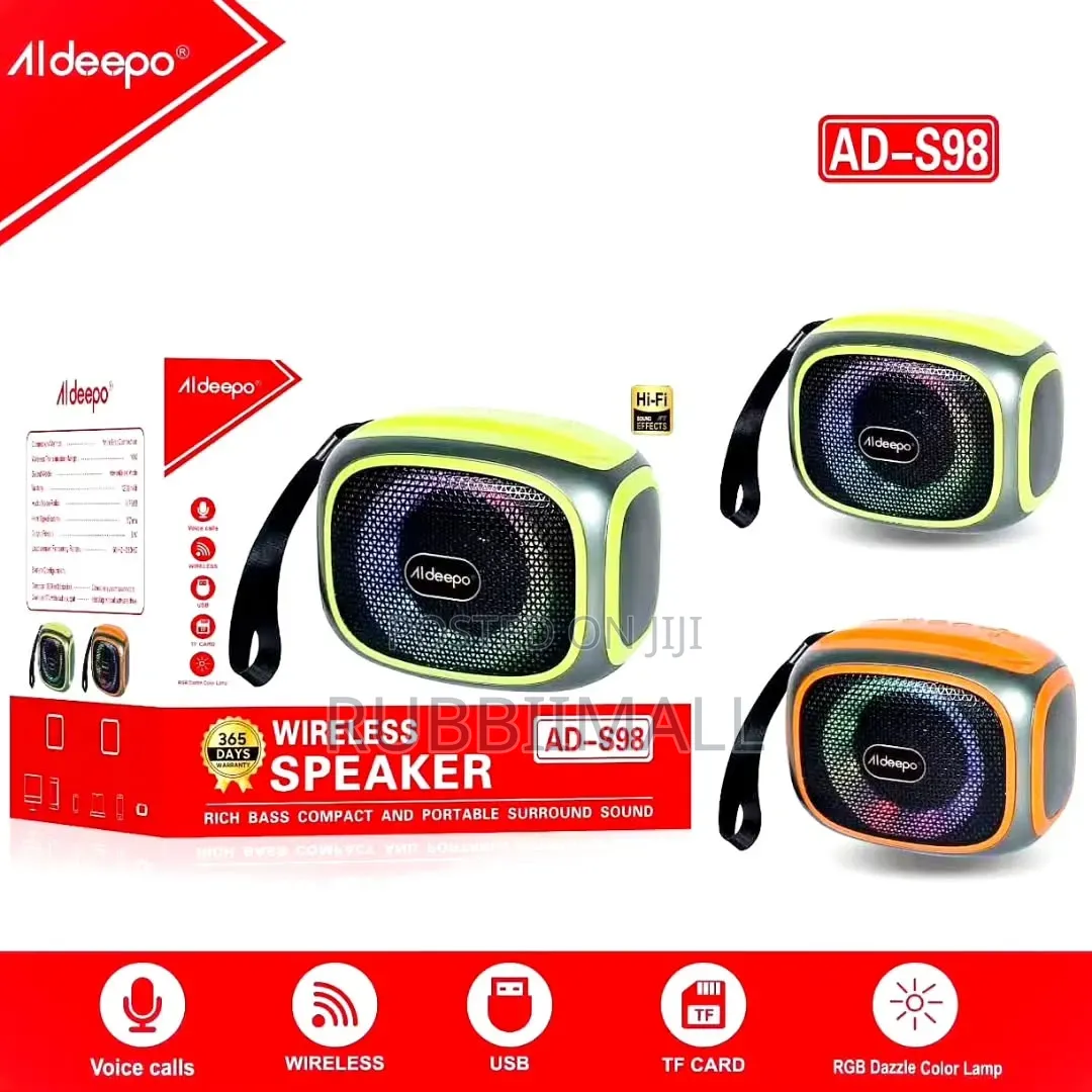 Compact Portable Wireless Bluetooth Speaker ~ Aldeepo AD-S98