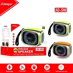 Compact Portable Wireless Bluetooth Speaker ~ Aldeepo AD-S98