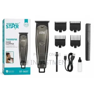 WINNING STAR ST-5637 Cordless Hair Clippers Rechargeable Hair Cutter