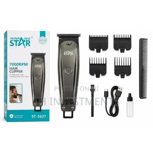 WINNING STAR ST-5637 Cordless Hair Clippers Rechargeable Hair Cutter