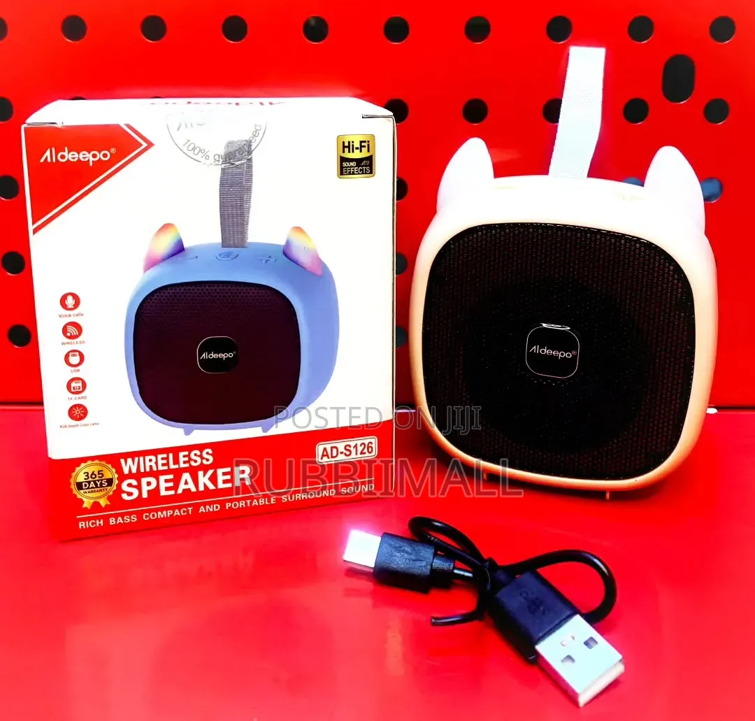 Wireless Portable Cat-Ear Speaker ~ Aldeepo AD-S126