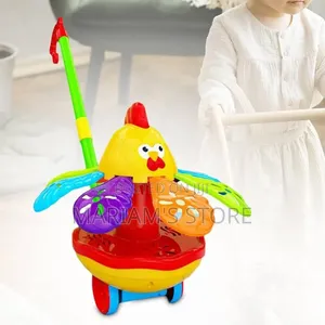 Plastic Push-Along Walking Toy, Resembling an Octopus