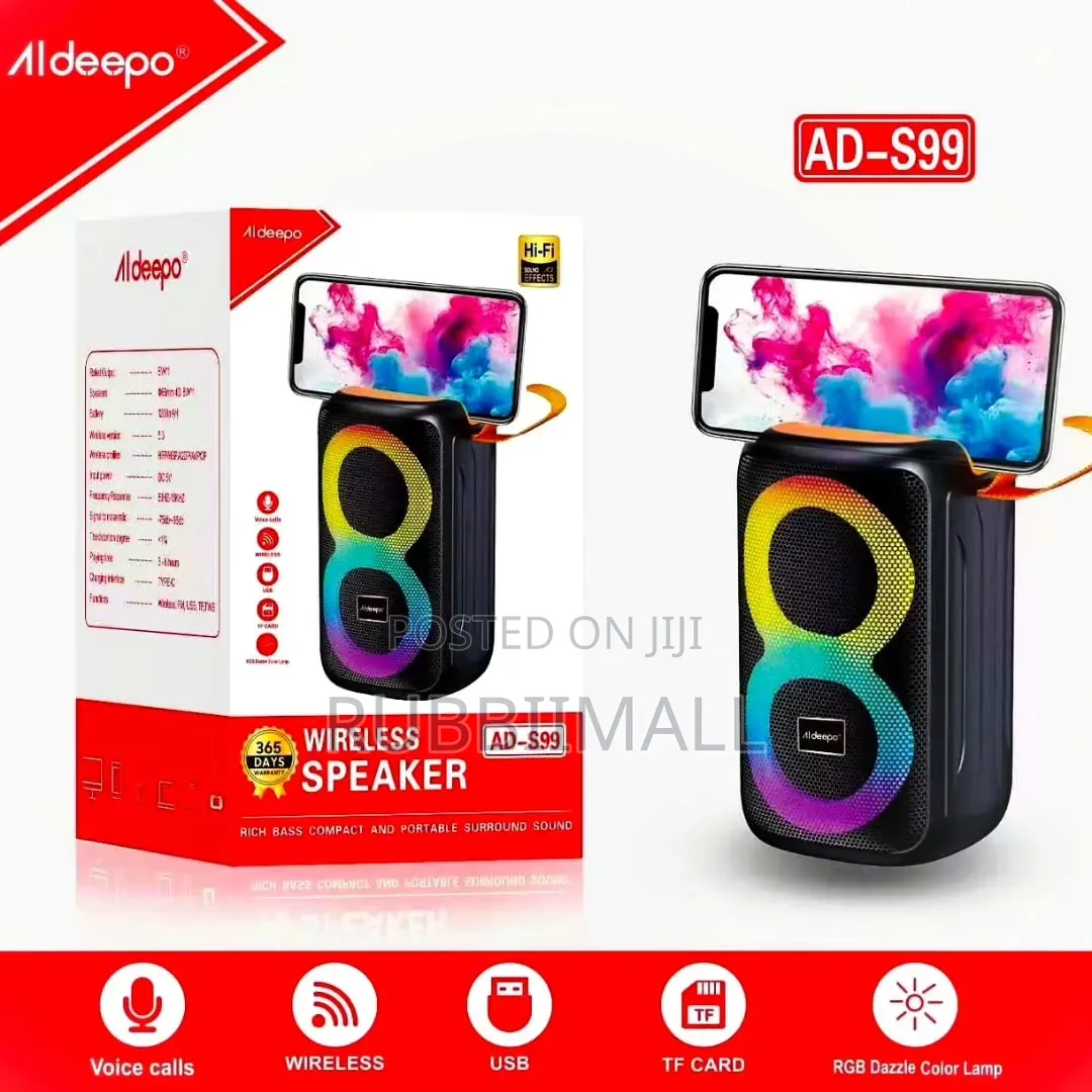 Portable Wireless Bluetooth Speaker ~ Aldeepo AD-S99