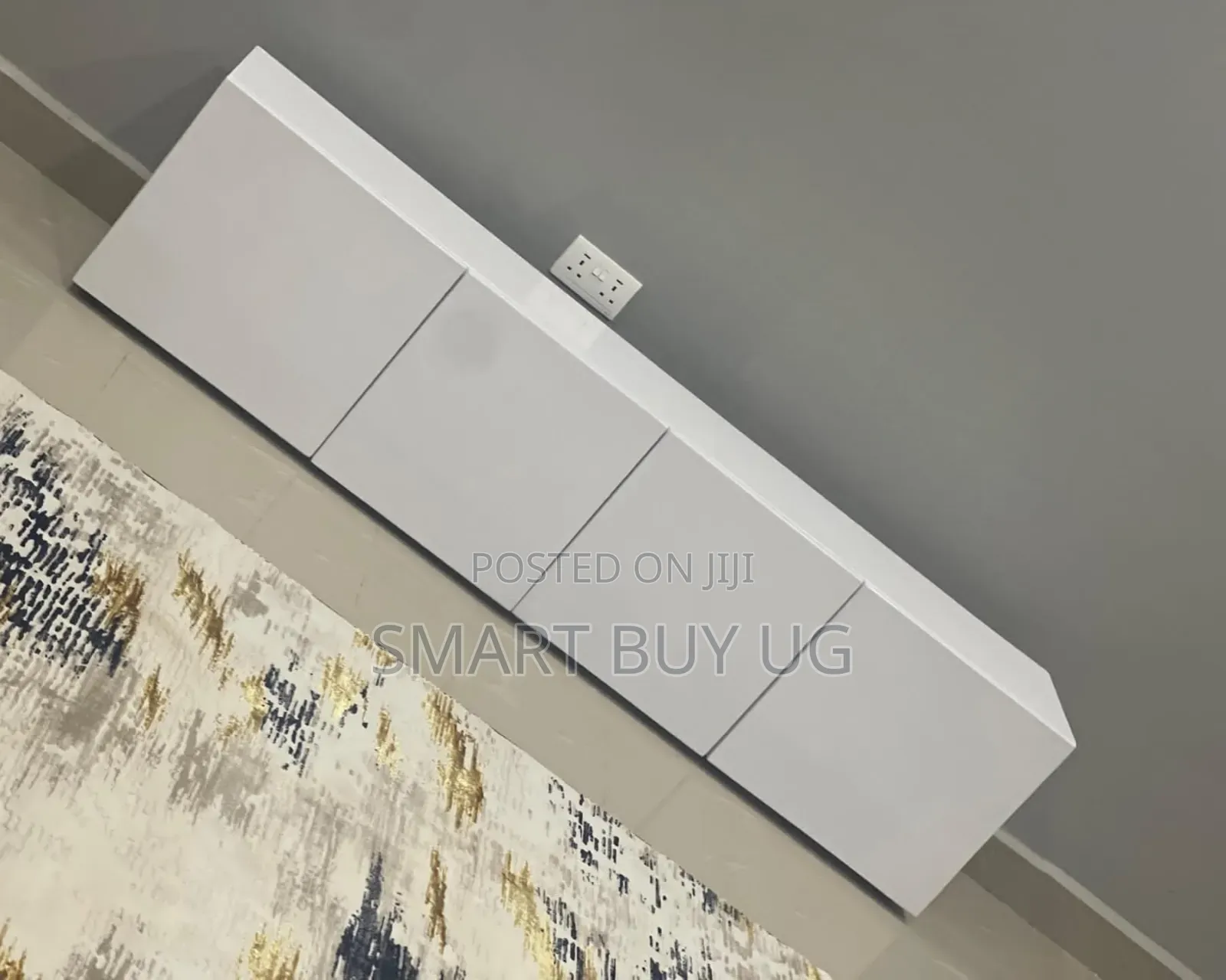 Television Stand | TV Stands With Drawers | White TV Stand 1.8m