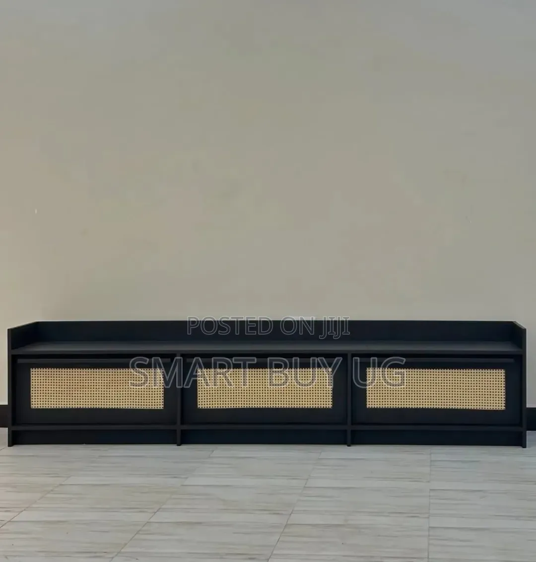 Unit TV Stands | Wall Unit TV Stands | Wooden TV Stand 6ft Black