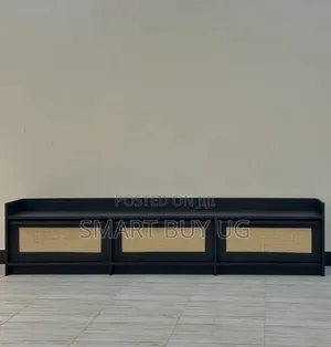 Unit TV Stands | Wall Unit TV Stands | Wooden TV Stand 6ft Black