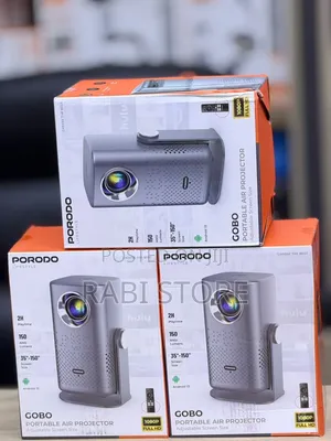 Porodo Gobo Portable Air Projector, Rechargeable Projector