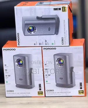 Porodo Gobo Portable Air Projector, Rechargeable Projector