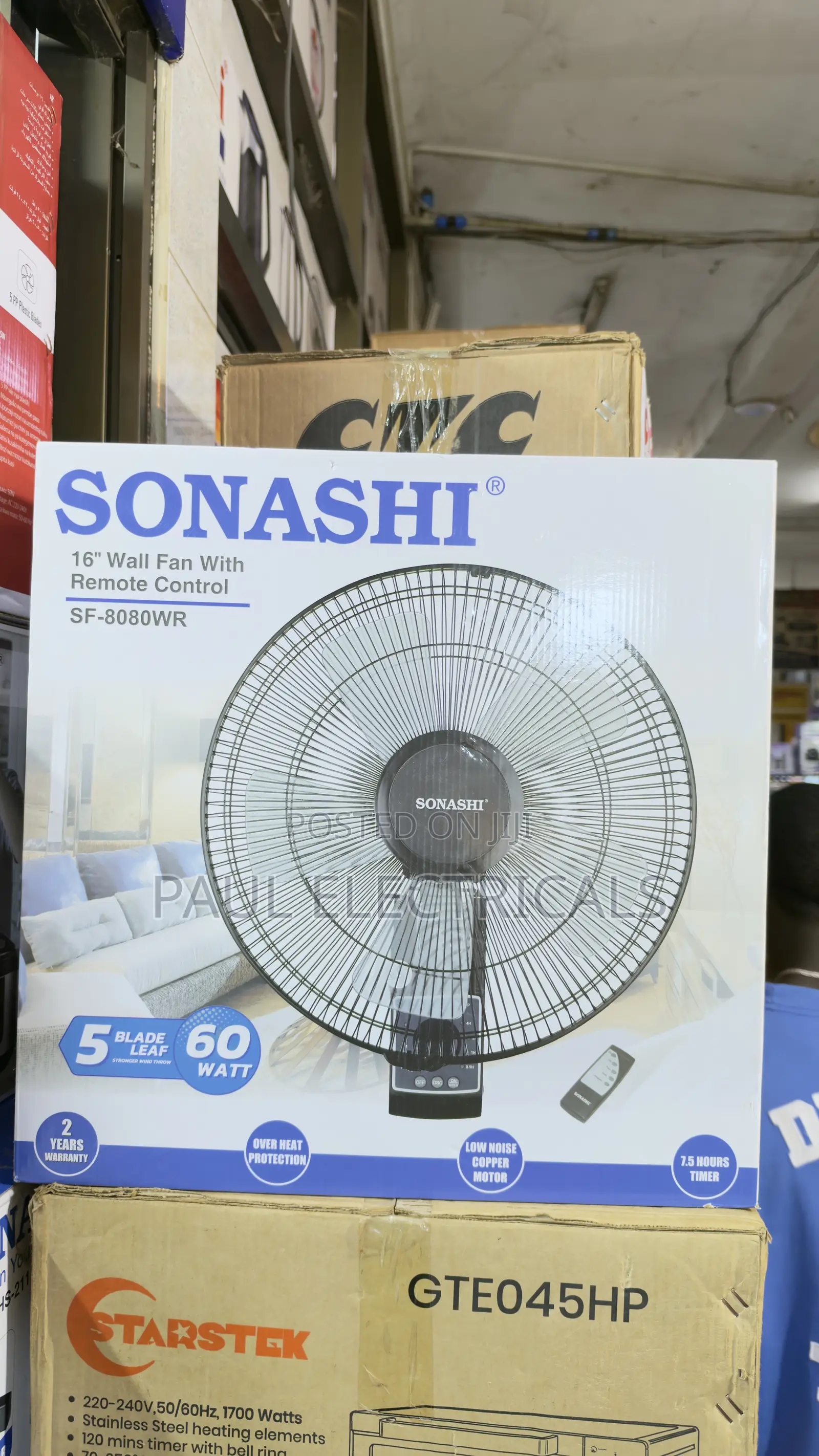 Sonashi Wall Fan With Remote