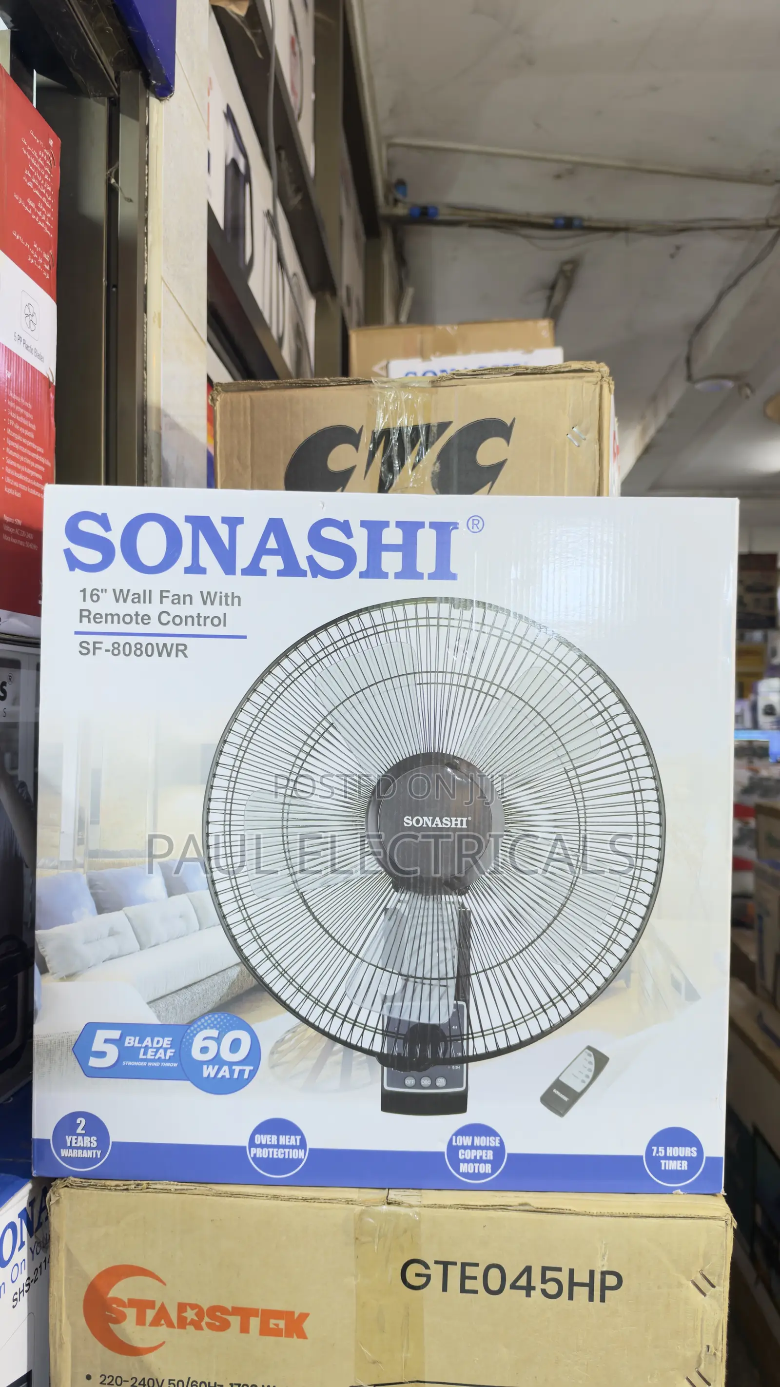 Sonashi Wall Fan With Remote