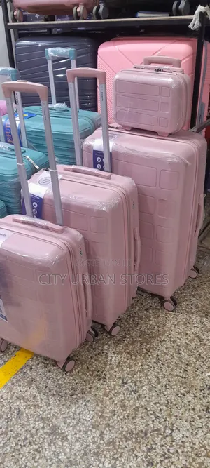 4pcs Pink Set Suitcases